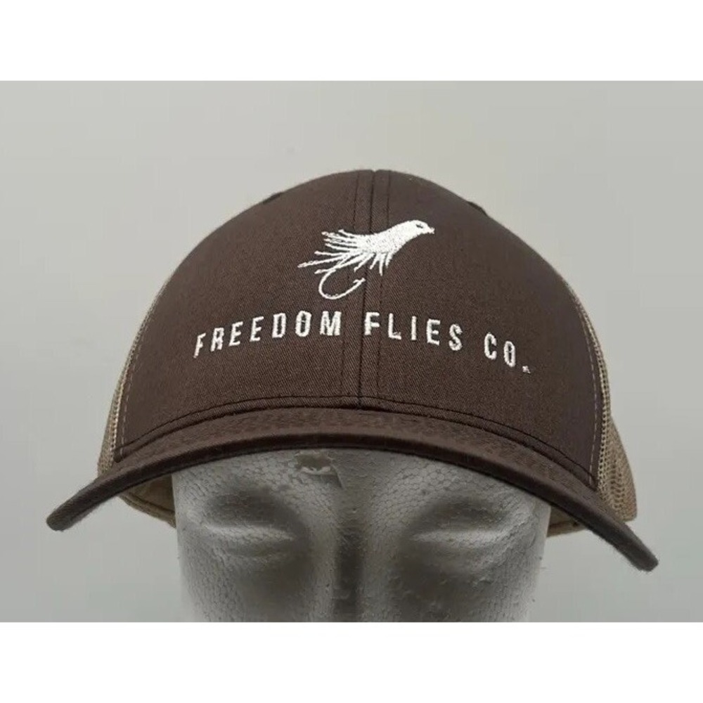 Freedom Flies Co Brown Khaki Hat Snapback Classics Yupoong Fishing